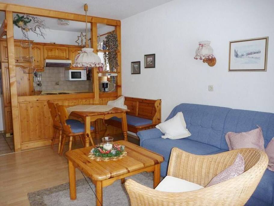 Schlafcouch für 2 Personen.