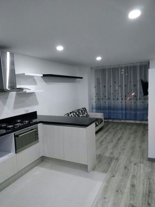 vista de la sala desde la cocina
