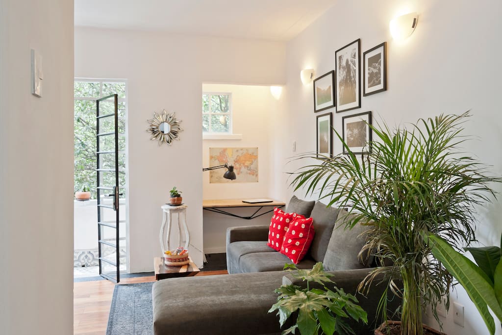 Living room & work space