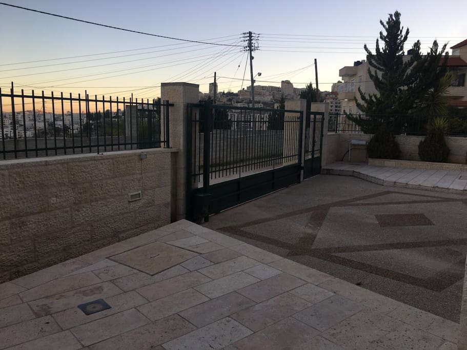 Secured gated parking on property.