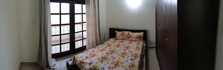 Bedroom with  1.5 ton LG a/c