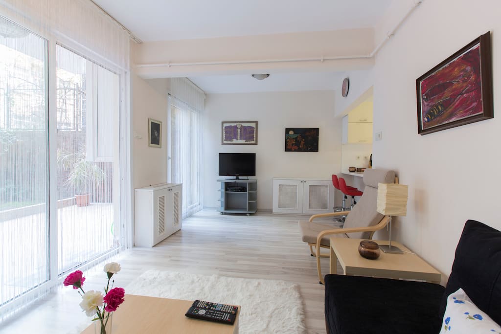 Living room, entertainment area