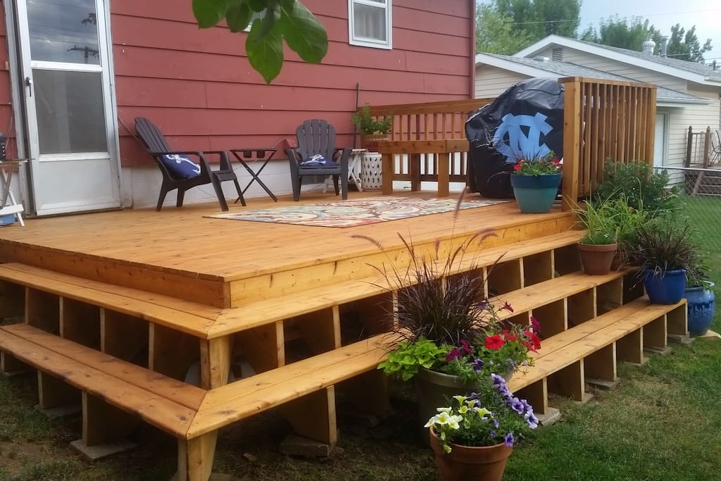 Back Deck-Great for morning coffee and evening relaxation