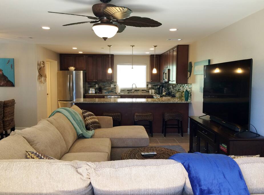 open-concept living area