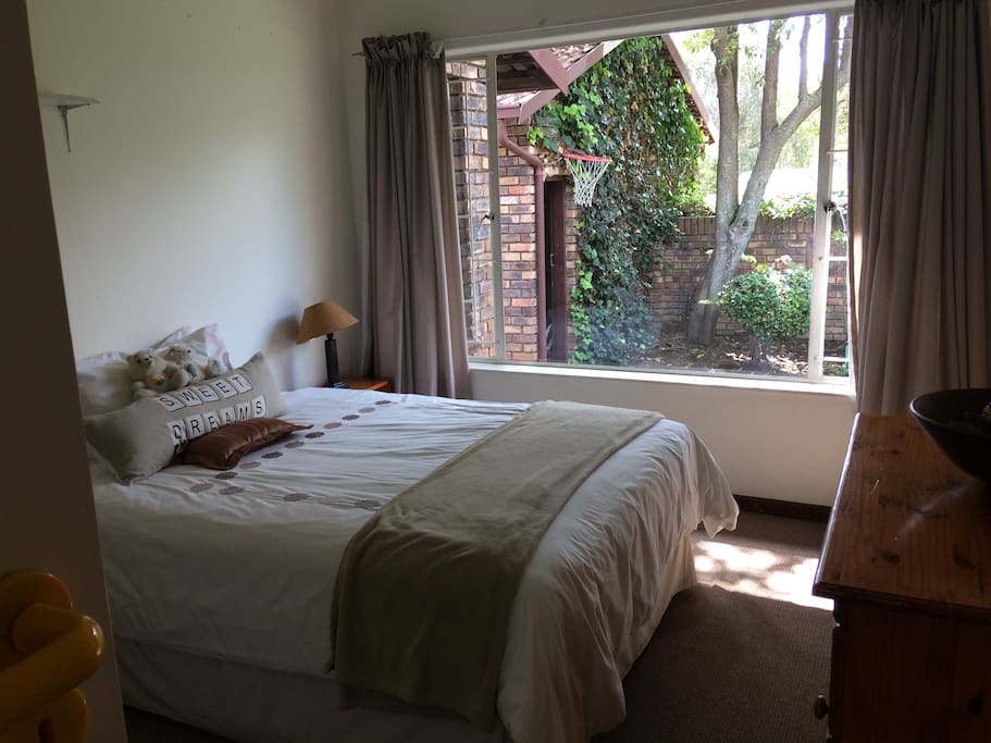 Beautiful sunny room with comfortable double bed.