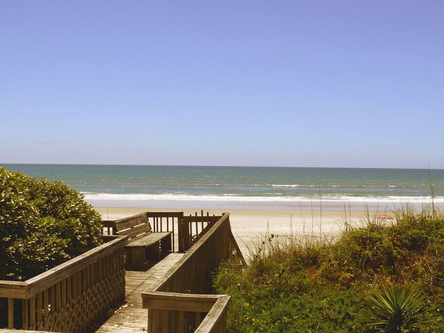 Private beach access and unbeatable views.