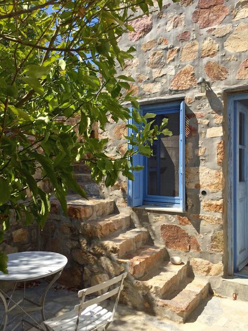 The entrance to the Stone House Hideaway
