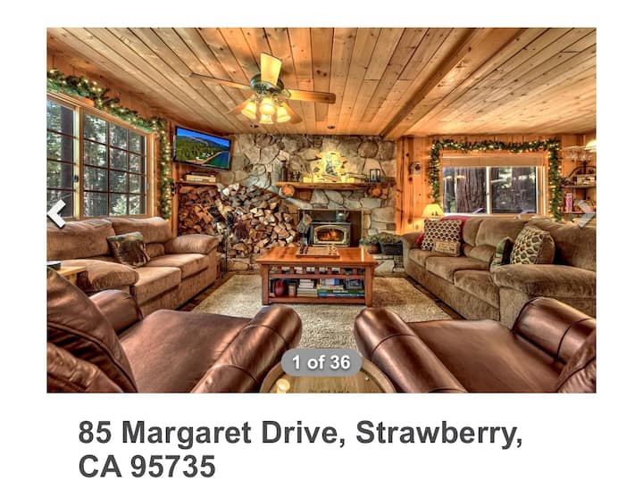 Tahoe Cabin Getaway Cabins for Rent in Kyburz, California, United