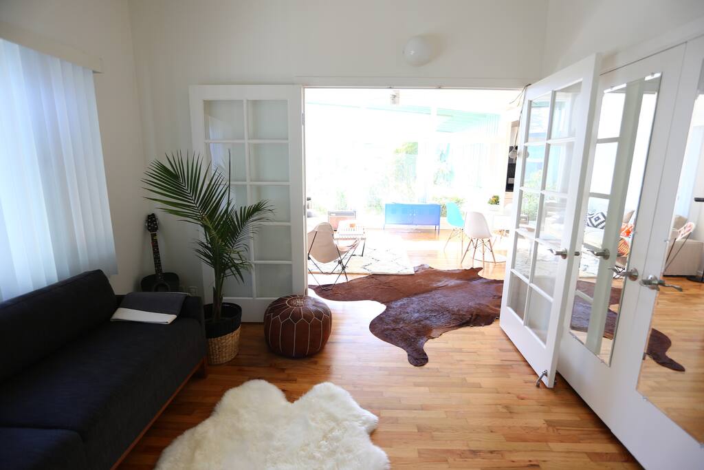 view from second room with convertible sofa