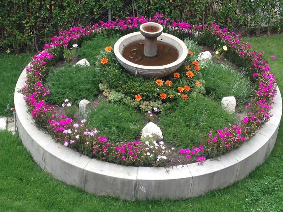 Fuente de flores