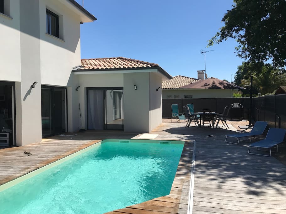 Maison piscine privée 6 pers à Capbreton