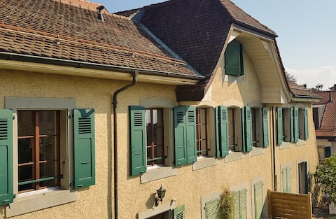 Charming and large apartment in the heart of Pully