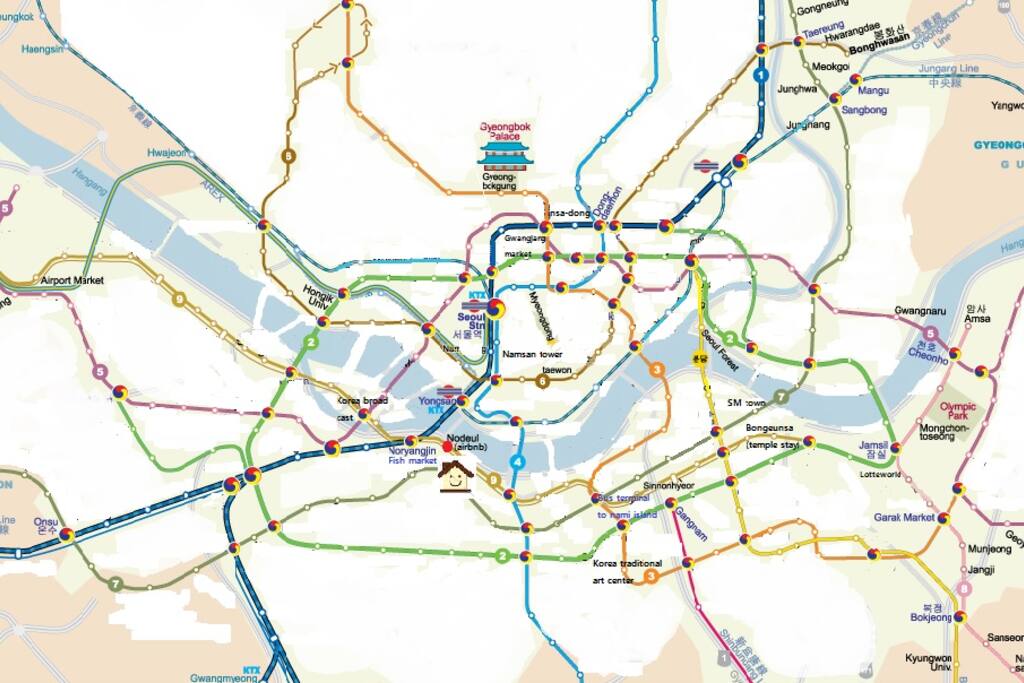 travel almost everywhere by metro