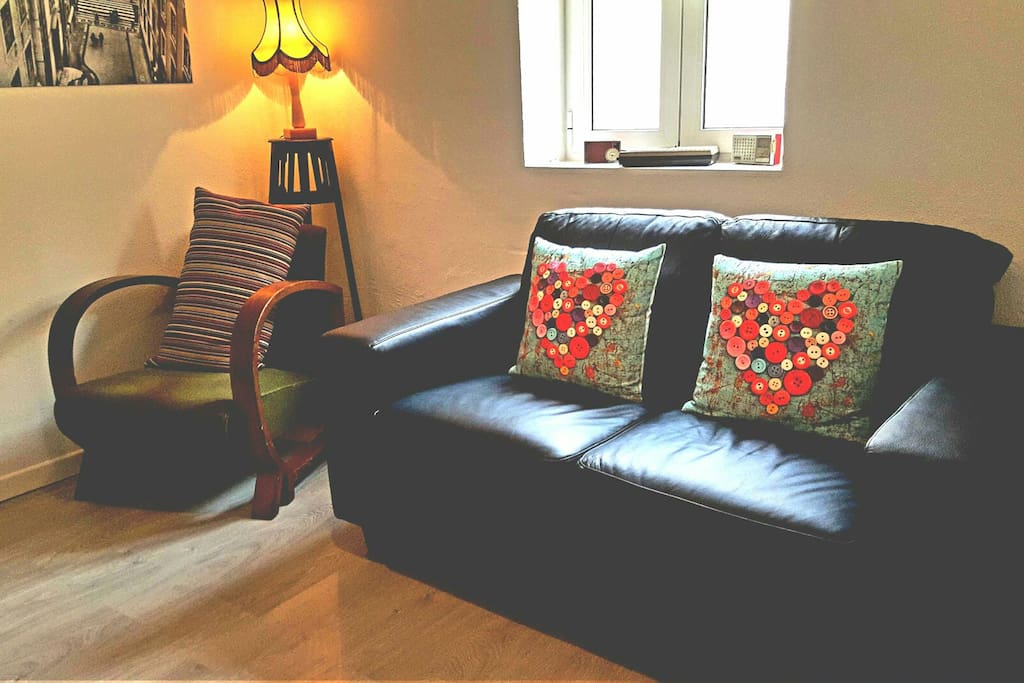 Cosy living room where you can relax after a busy day sightseeing