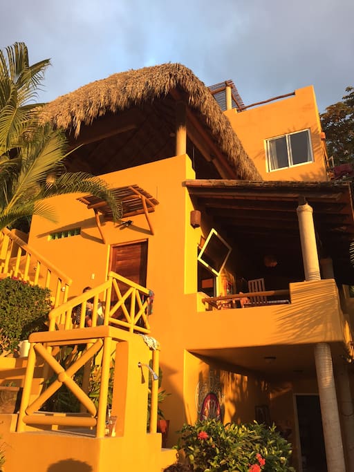 The Casa (click for full view) nestled n a quiet jungle nook with great ocean views