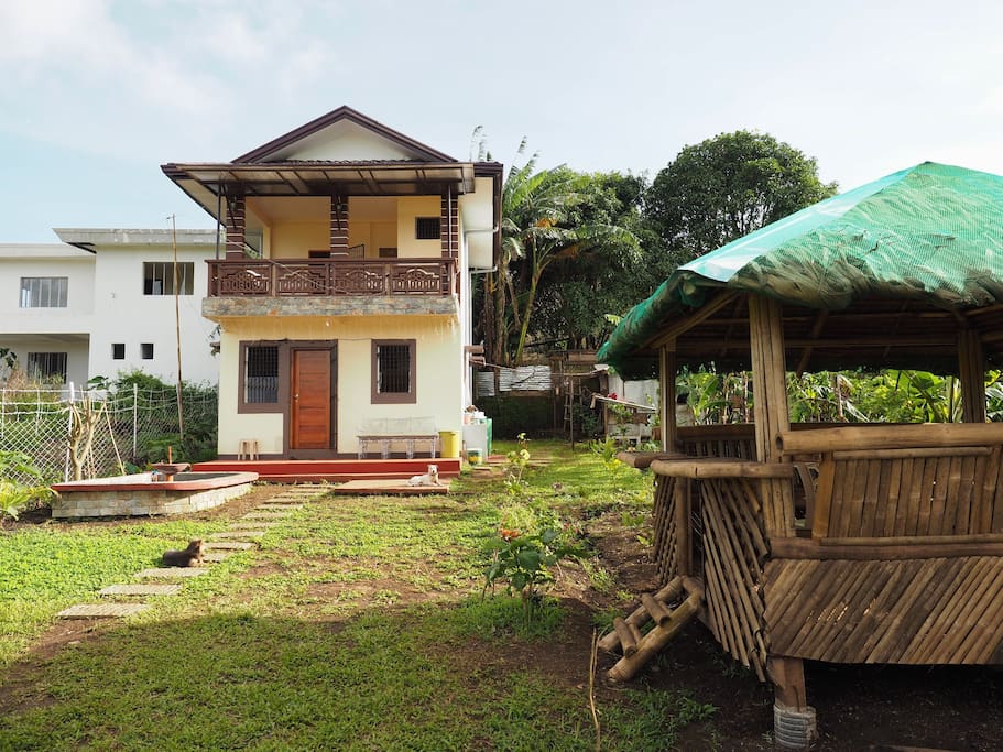 The Quiet Villa in Tagaytay has garden-farm, fish pond and nipa hut. Basketball court will be up to the land of 500sqm this month of January