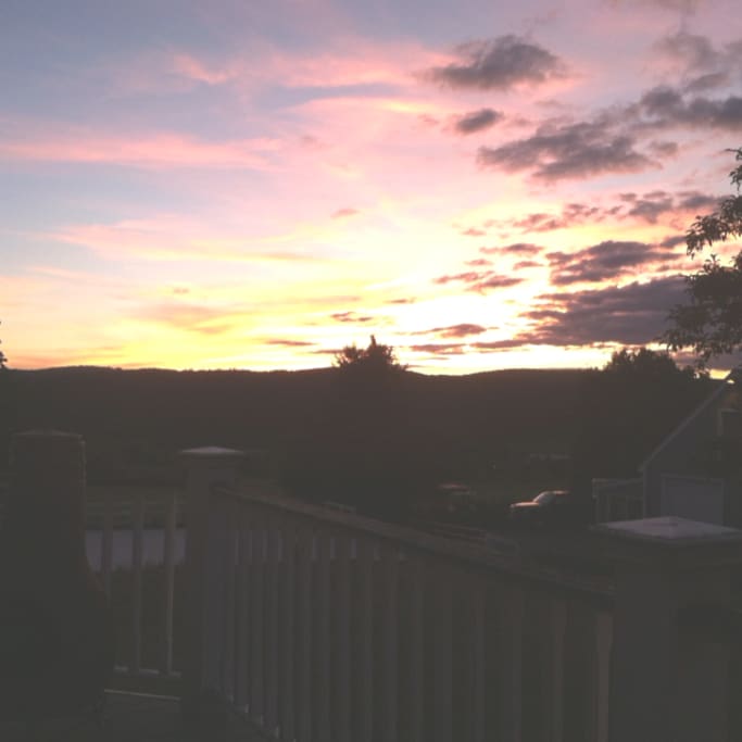 Sunset from the patio