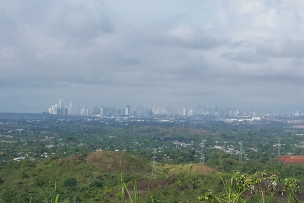 View of the city at 5kms from La Canelita