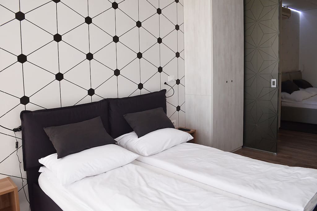 Comfortable double bed in second bedroom