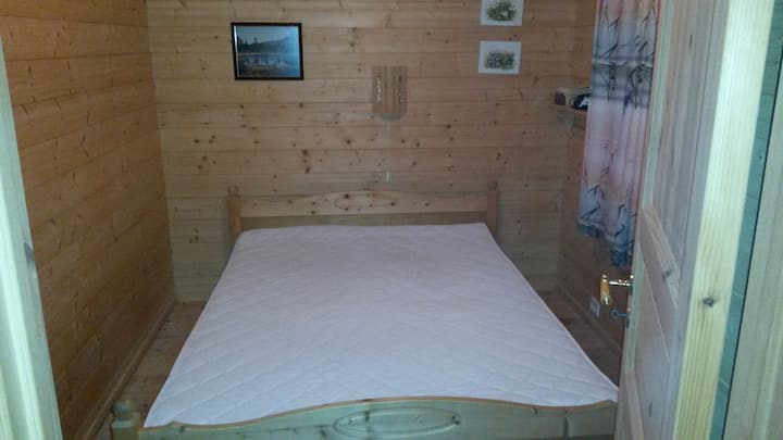 Bedroom with a double bed