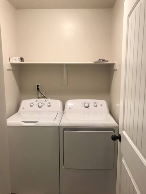 Washer and Dryer for your use.