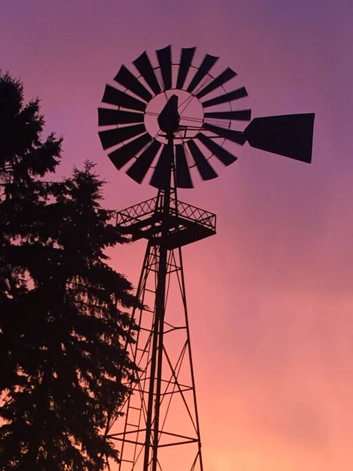 Sunset.