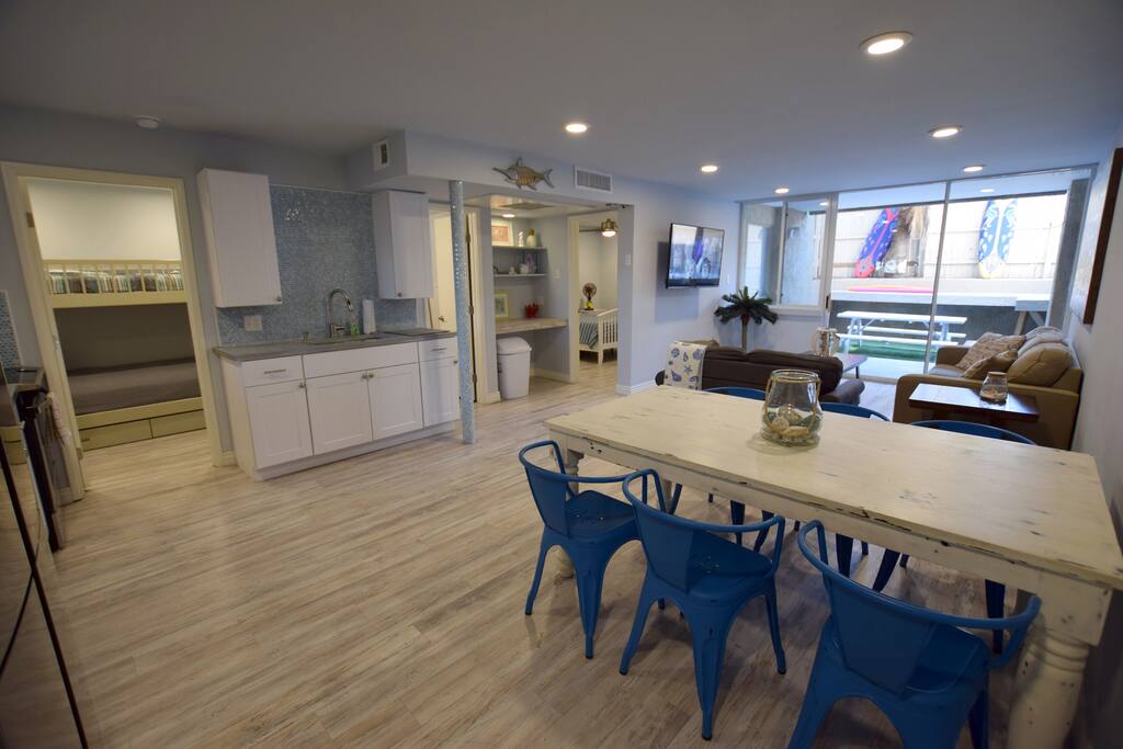 Large dining room table to host your own guests.