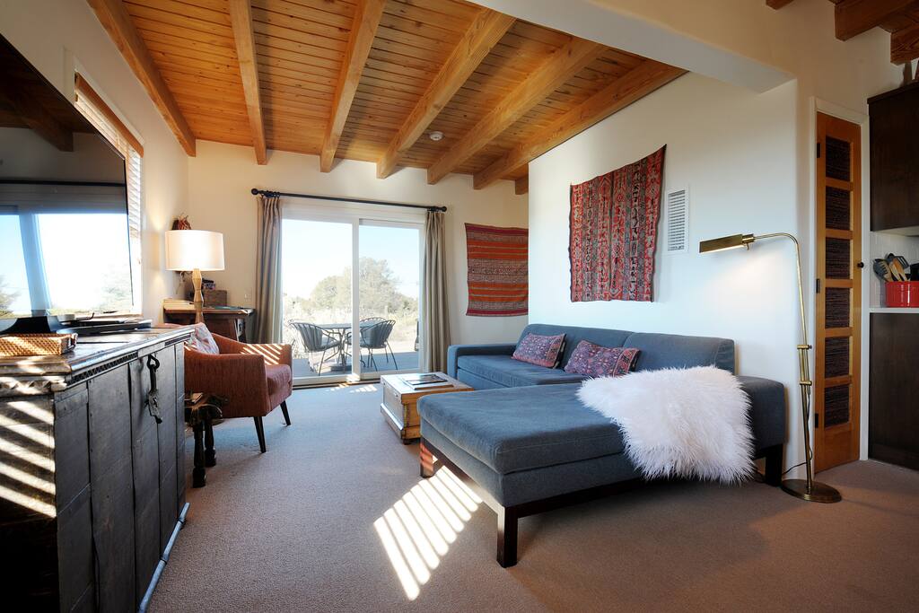 Inviting deck provides great indoor/outdoor living space.