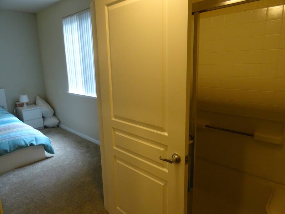 View from the master bath