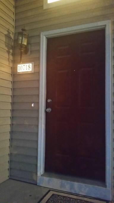 The Front Door-- 10718-- the neighbors are very nice-- they have a dog and 3 children