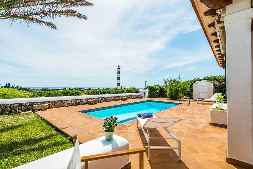 Private pool with terrace