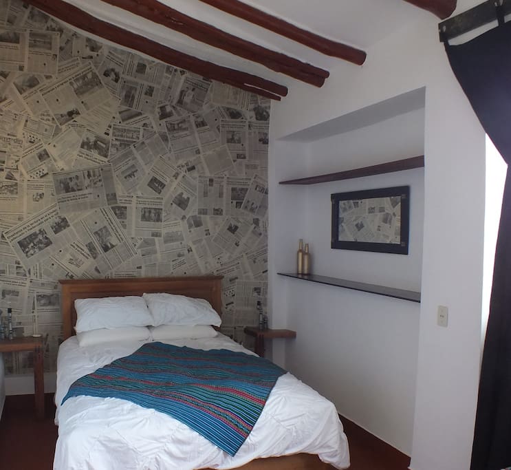 Double Room with very comfortable mattress and pillows.