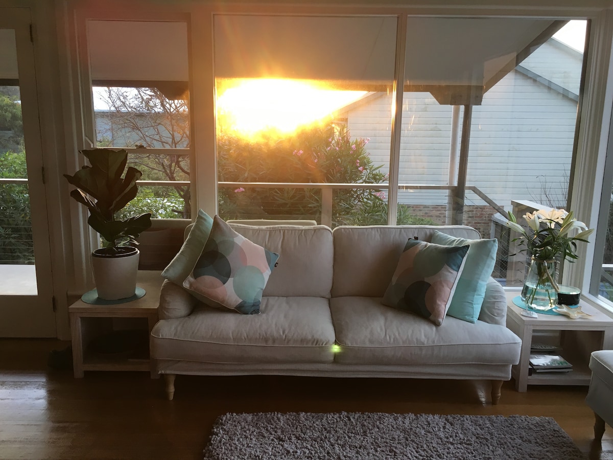 Relax inside or on the deck.