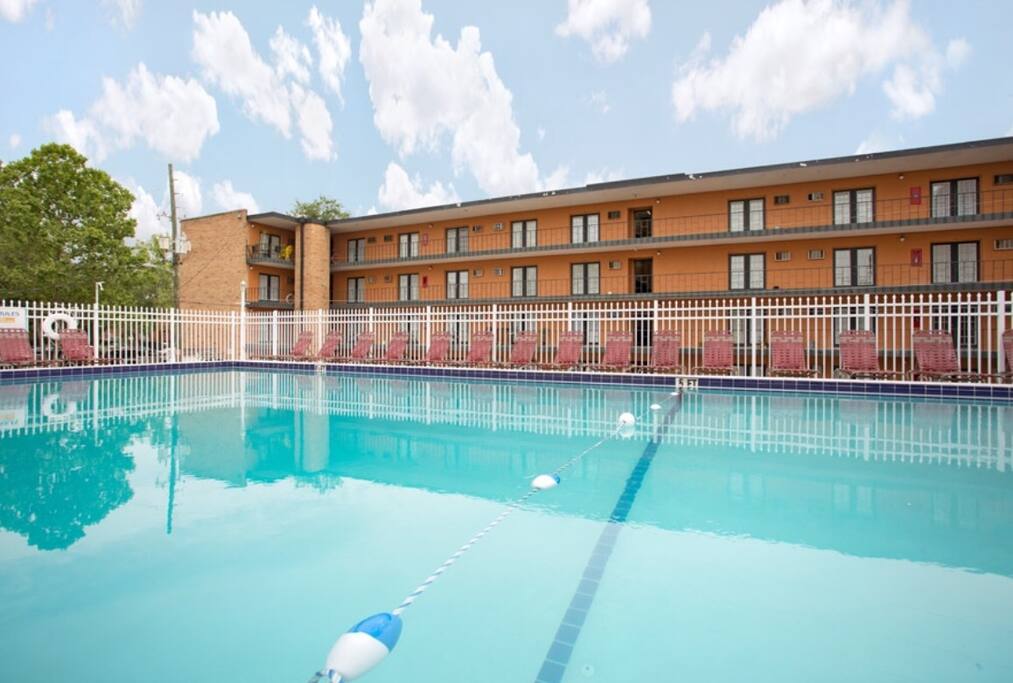 Exterior of apartment building