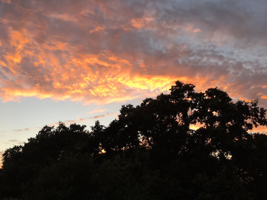 Sunset from house view