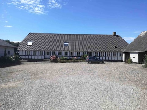 Serviced apartment close to Rudkøbing. Private entrance