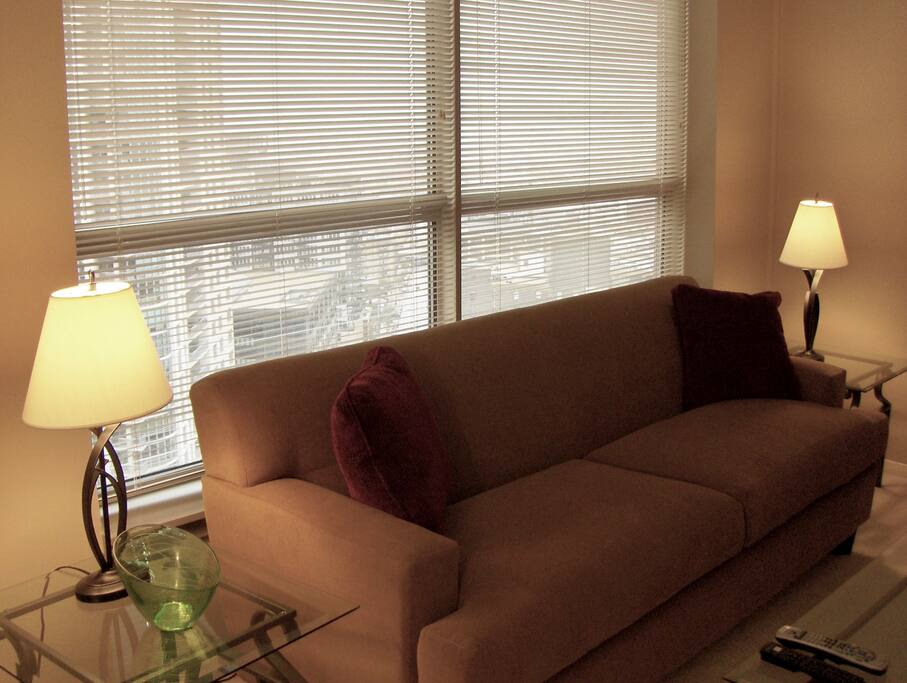 Living Room with City Views
