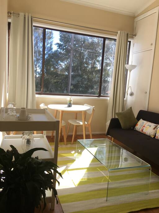 Private lounge and sitting area, straight off your bed room. You have a whole level to yourself.