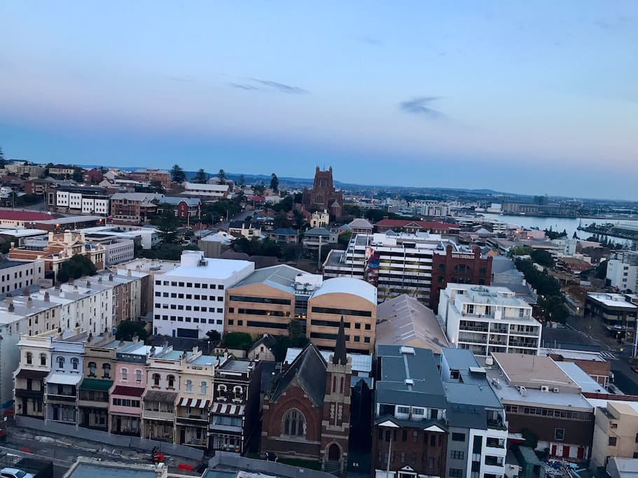 City view from apartment