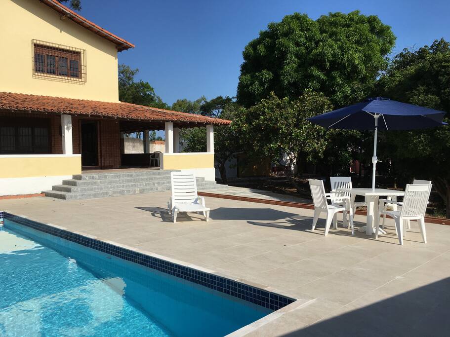 Área da piscina