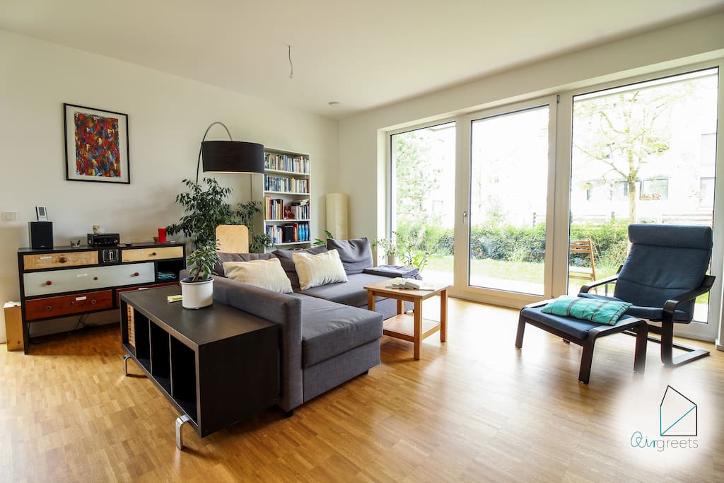 The comfy sofa which can be transformed into a very cozy daybed.