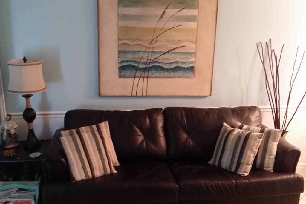 Queen sleeper sofa in Living Room