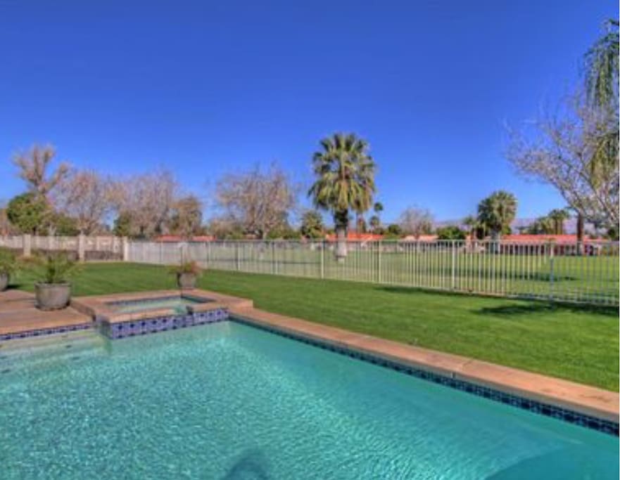 Heated pool and spa