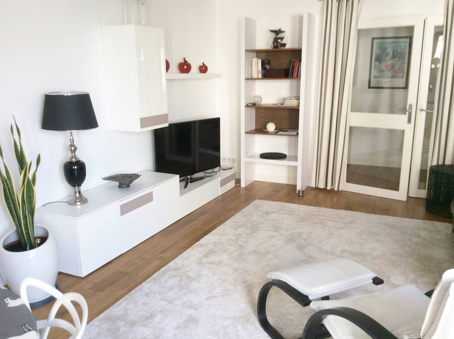 Séjour avec TV et Hifi