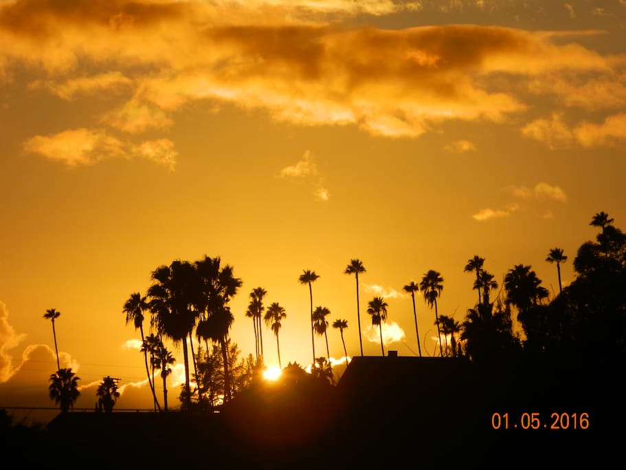 Taken from catwalk outside our bedroom window