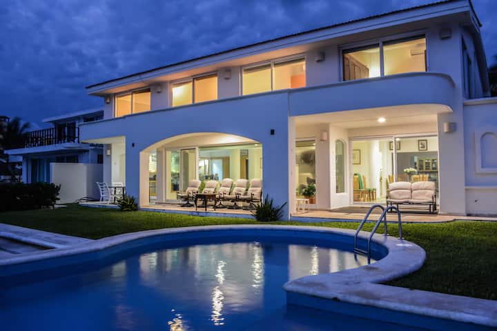 Tuunich Villa Turquesa - Splendida Villa Sull'oceano Caribean - Cancún