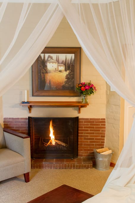 Cosy fireplace