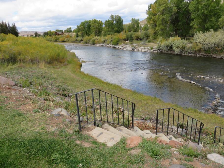 View of River on Property.
