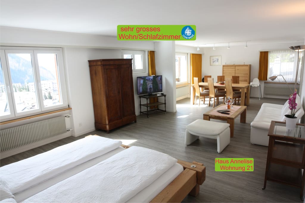 Wohn- und Schlafzimmer