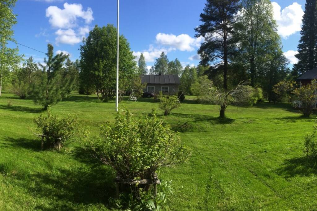 The large garden .